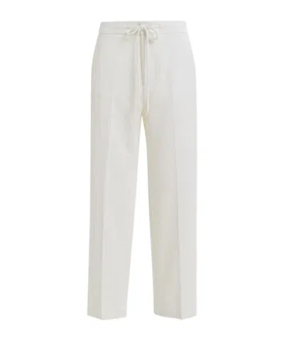 Essentiel Antwerp Drawstring Casual Pants In White