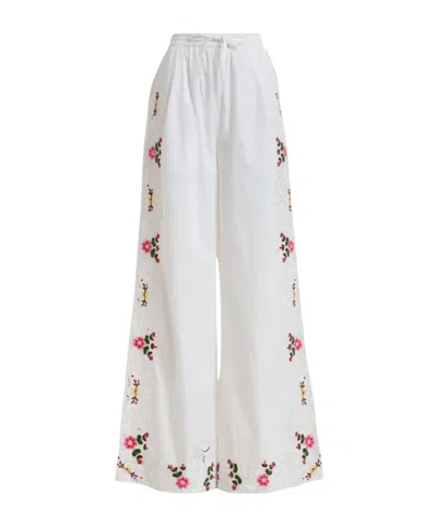 Essentiel Antwerp Drawstring Casual Pants In White