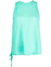 Essentiel Antwerp Drawstring-detail Tank Top In Green