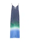 Essentiel Antwerp Hyacinth Pleated Maxi Dress In Blue