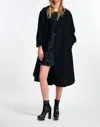 Essentiel Antwerp Eco Doublebreasted Coat In Black In Black