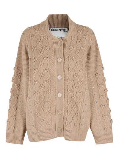 ESSENTIEL ANTWERP EMBELLISHED BUTTON CARDIGAN