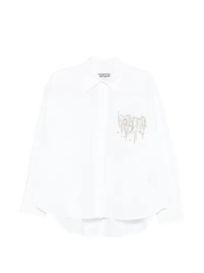 Essentiel Antwerp Embellished Pocket Shirt In White