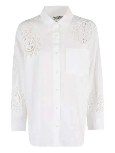 Essentiel Antwerp Embroidered Shirt In White