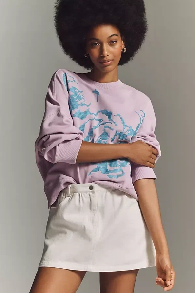 Essentiel Antwerp Embroidered Sweatshirt In Pink