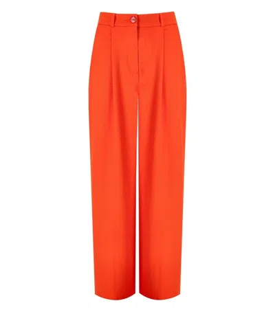 ESSENTIEL ANTWERP EMPLOYEE ORANGE WIDE LEG PANTS