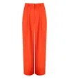 Essentiel Antwerp Employee Orange Wide Leg Trousers In Orange