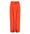 Essentiel Antwerp Employee Wide Leg Pants In Orange