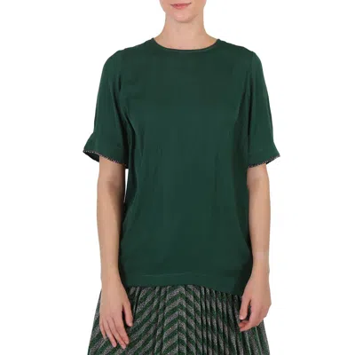 Essentiel Antwerp Essentiel Ladies Green Crewneck T-shirt