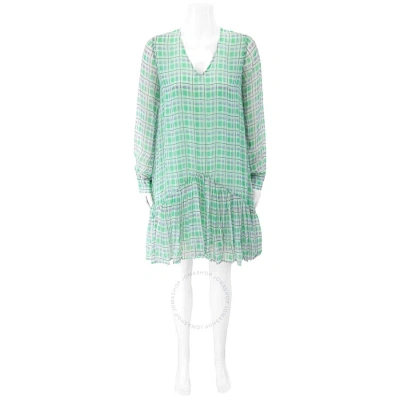Essentiel Antwerp Essentiel Toriflower Ladies Green Check Dress