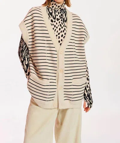 Essentiel Antwerp Ezio Cardigan In Off White In Neutral