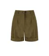 Essentiel Antwerp Faint Military Green Shorts