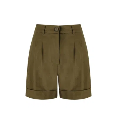 ESSENTIEL ANTWERP ESSENTIEL ANTWERP FAINT MILITARY GREEN SHORTS