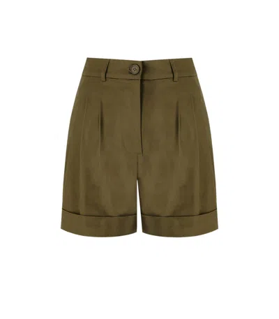 ESSENTIEL ANTWERP FAINT MILITARY GREEN SHORTS