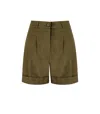 Essentiel Antwerp Faint Military Green Shorts