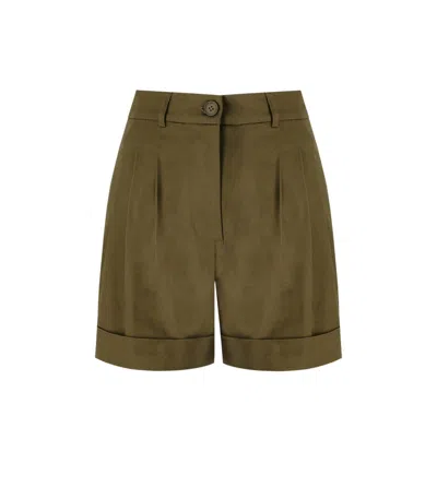 ESSENTIEL ANTWERP ESSENTIEL ANTWERP FAINT MILITARY GREEN SHORTS