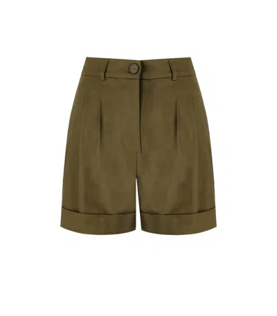 ESSENTIEL ANTWERP FAINT MILITARY GREEN SHORTS