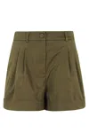 Essentiel Antwerp Faint Military Green Shorts