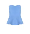 Essentiel Antwerp Faith Light Blue Top In Blue