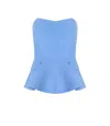 Essentiel Antwerp Faith Light Blue Top In Blue