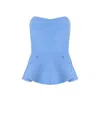 Essentiel Antwerp Faith Light Blue Top In Hell Blau