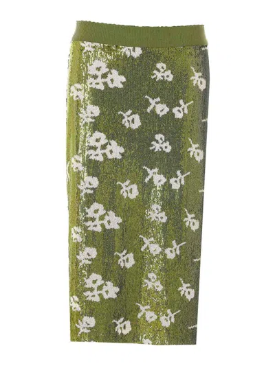 Essentiel Antwerp Green Jorinda Skirt