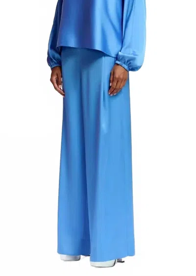 Essentiel Antwerp Fault Wide Leg Pant In Bright Sky In Blue