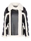 Essentiel Antwerp Faux-shearling Panelled Jacket In Black