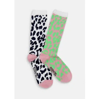 Essentiel Antwerp Fee Leopard Socks In Animal Print