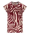 Essentiel Antwerp Feebee Burgundy Top In Red