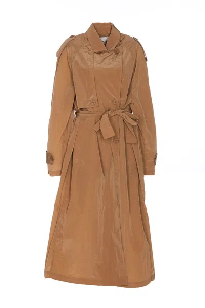 Essentiel Antwerp Fiddler Oversize Trench In Brown