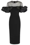 Essentiel Antwerp Fitted Knit Dress In Black