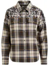 Essentiel Antwerp Goldfield Embellished Shirt In Brown
