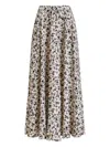 Essentiel Antwerp Floral-pattern Maxi Skirt In White