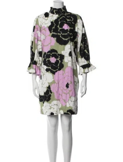 Pre-owned Essentiel Antwerp Floral Print Knee-length Dress In Multi