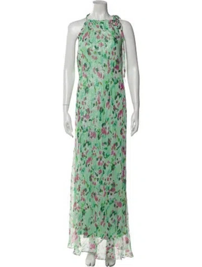 Pre-owned Essentiel Antwerp Floral Print Long Dress W/ Tags In Multi