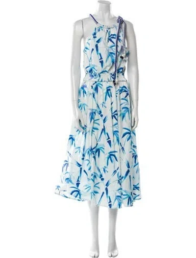 Pre-owned Essentiel Antwerp Floral Print Midi Length Dress In Multi