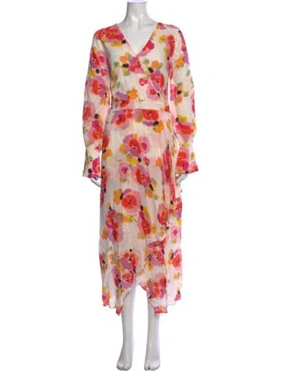 Pre-owned Essentiel Antwerp Floral Print Midi Length Dress In Multicolor