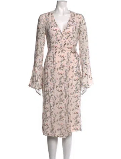 Pre-owned Essentiel Antwerp Floral Print Midi Length Dress In Pink
