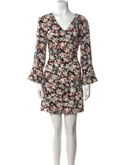 Pre-owned Essentiel Antwerp Floral Print Mini Dress In Multi