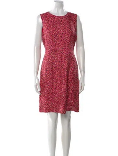 Pre-owned Essentiel Antwerp Floral Print Mini Dress In Pink