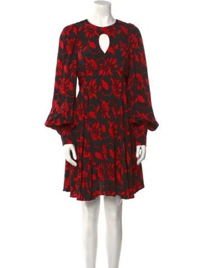 Pre-owned Essentiel Antwerp Floral Print Mini Dress W/ Tags In Black
