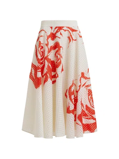 Essentiel Antwerp Floral Skirt In White
