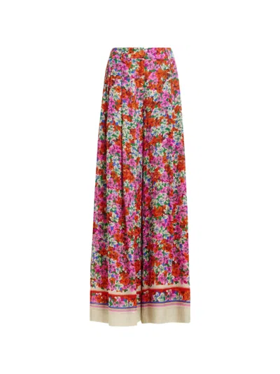 Essentiel Antwerp Floral Trousers In Pink