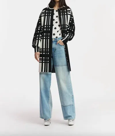 Essentiel Antwerp Antwerp Cantalou Jacquard-knit Cardigan - Black In Multi