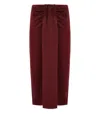 Essentiel Antwerp Fondue Burgundy Midi Skirt In Red