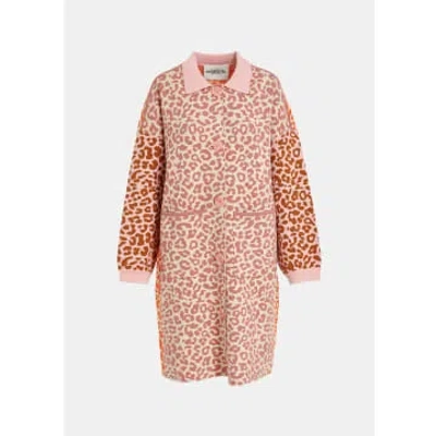 Essentiel Antwerp Foon Coat In Animal Print