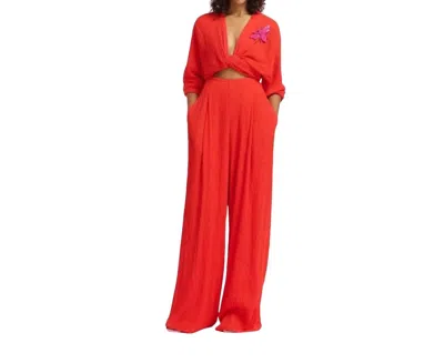 Essentiel Antwerp Forty Jumpsuit In Red