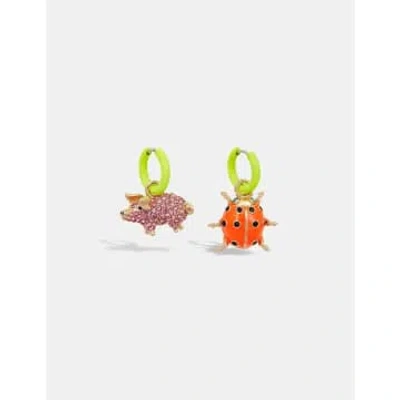 Essentiel Antwerp Francesco Charm Earrings In Gold