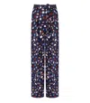 Essentiel Antwerp Frankrijk Navy Blue Wide Leg Trousers In Multi